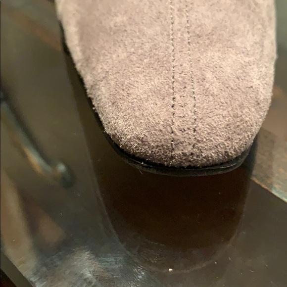 Gray Suede Ankle Boots - Picture 8 of 8
